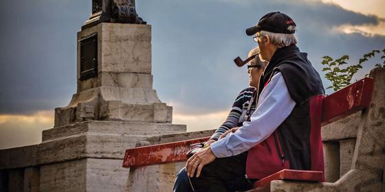 Older Chinese couple